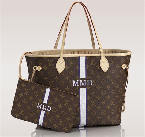 personalised Louis Vuitton neverfull